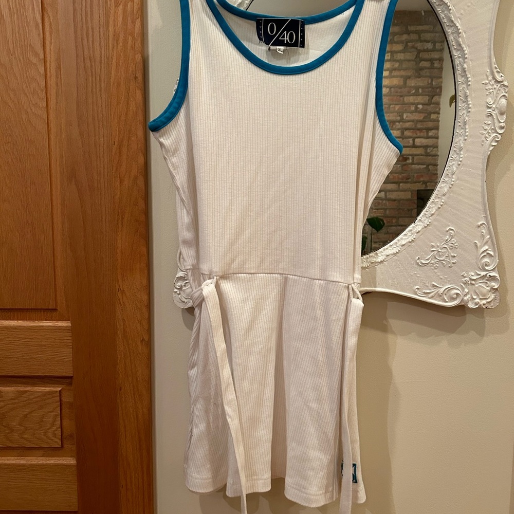 Vintage White Sleeveless Tennis Dress